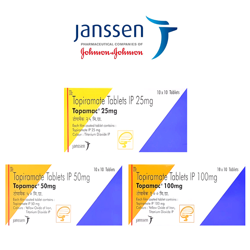 식욕억제 다이어트 토피라메이트 25mg ,50mg,100mg 1박스 100정  존슨앤존슨 얀센 제품 초강력 식욕억제 큐시미아 성분