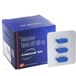 대상포진 헤르페스치료제  발라시클로버  ZIMIVIR 500 MG, ZIMIVIR 1000 MG  21정