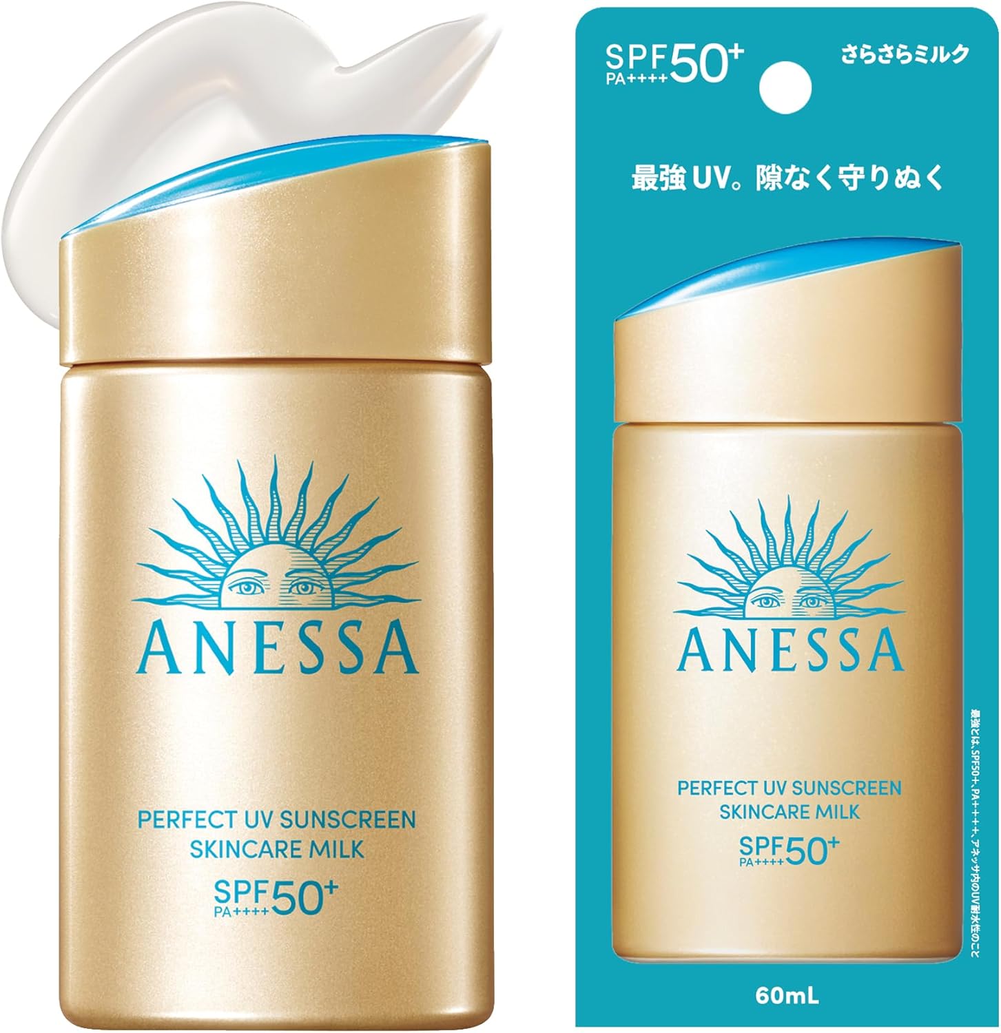 아네사 퍼펙트 UV 스킨케어 밀크 NA  선크림 퍼펙트 UV SPF50+ PA++++ 60ml