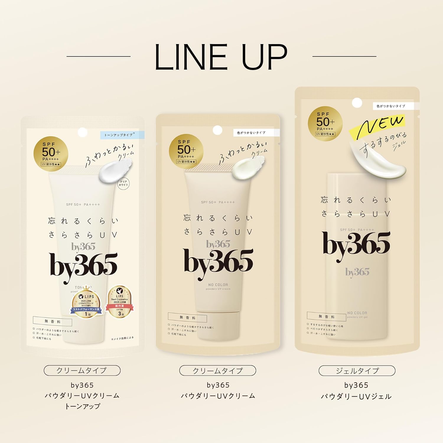 나리스업 by365 파우더리 UV 젤 무향료 70g 자외선차단제 【2개 세트】