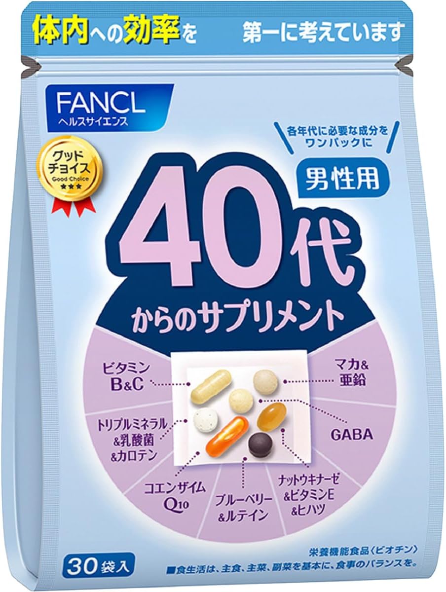 판클 40대 남성용 종합 비타민/영양제 15~30일분 / 30포
