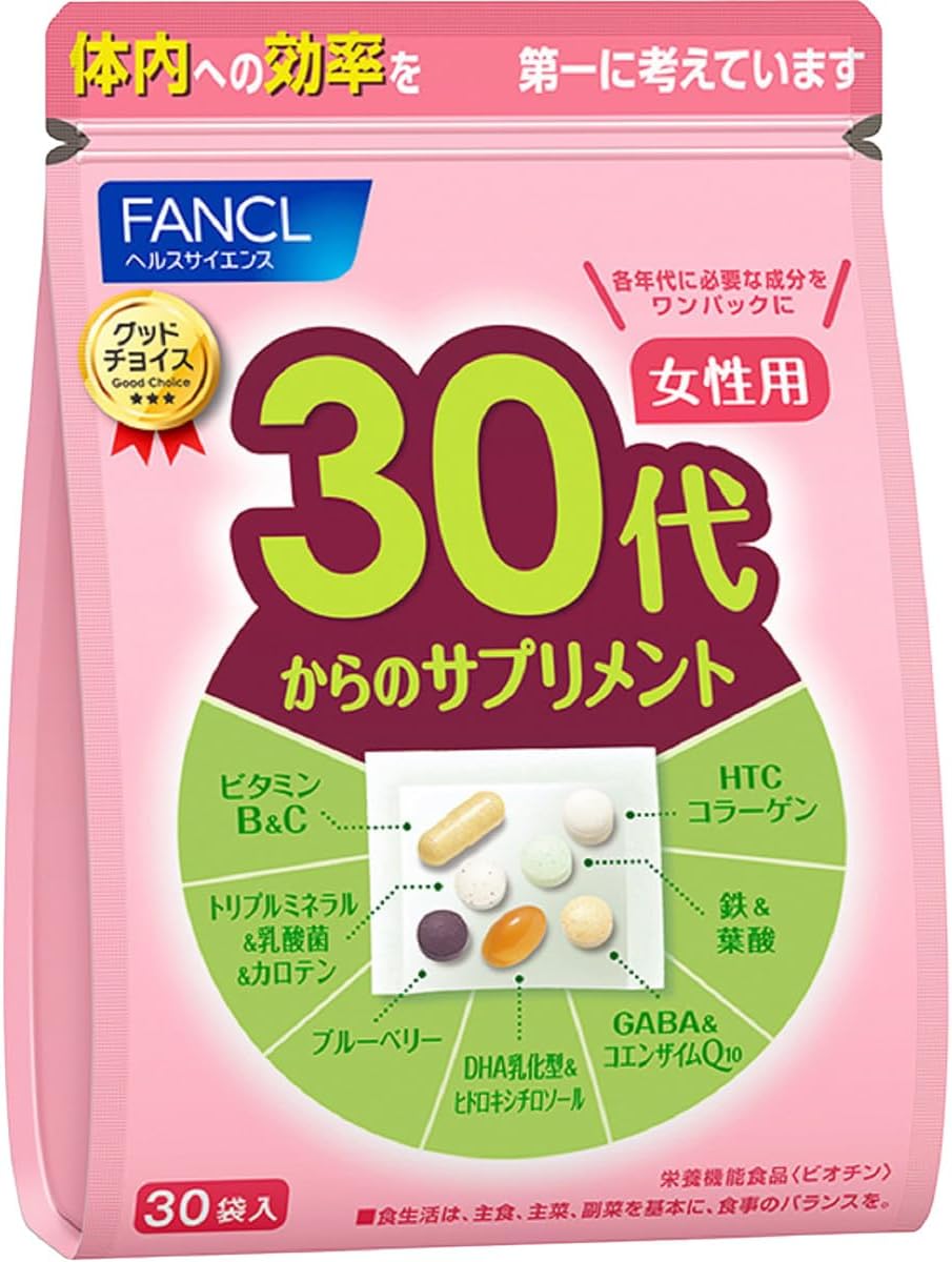 판클 30대 여성용 종합 비타민/영양제 15~30일분 / 30포