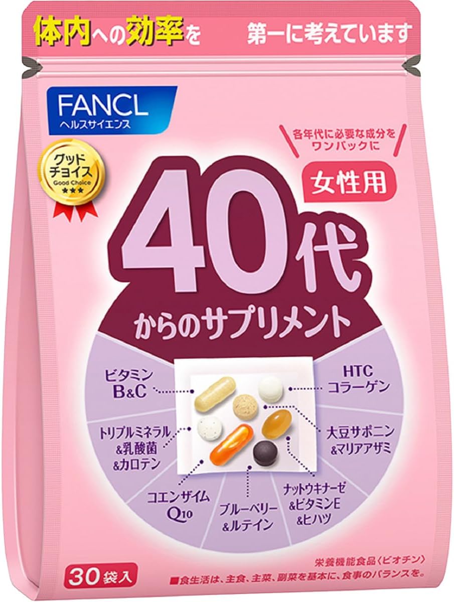 판클 40대 여성용 종합 비타민/영양제 15~30일분 / 30포
