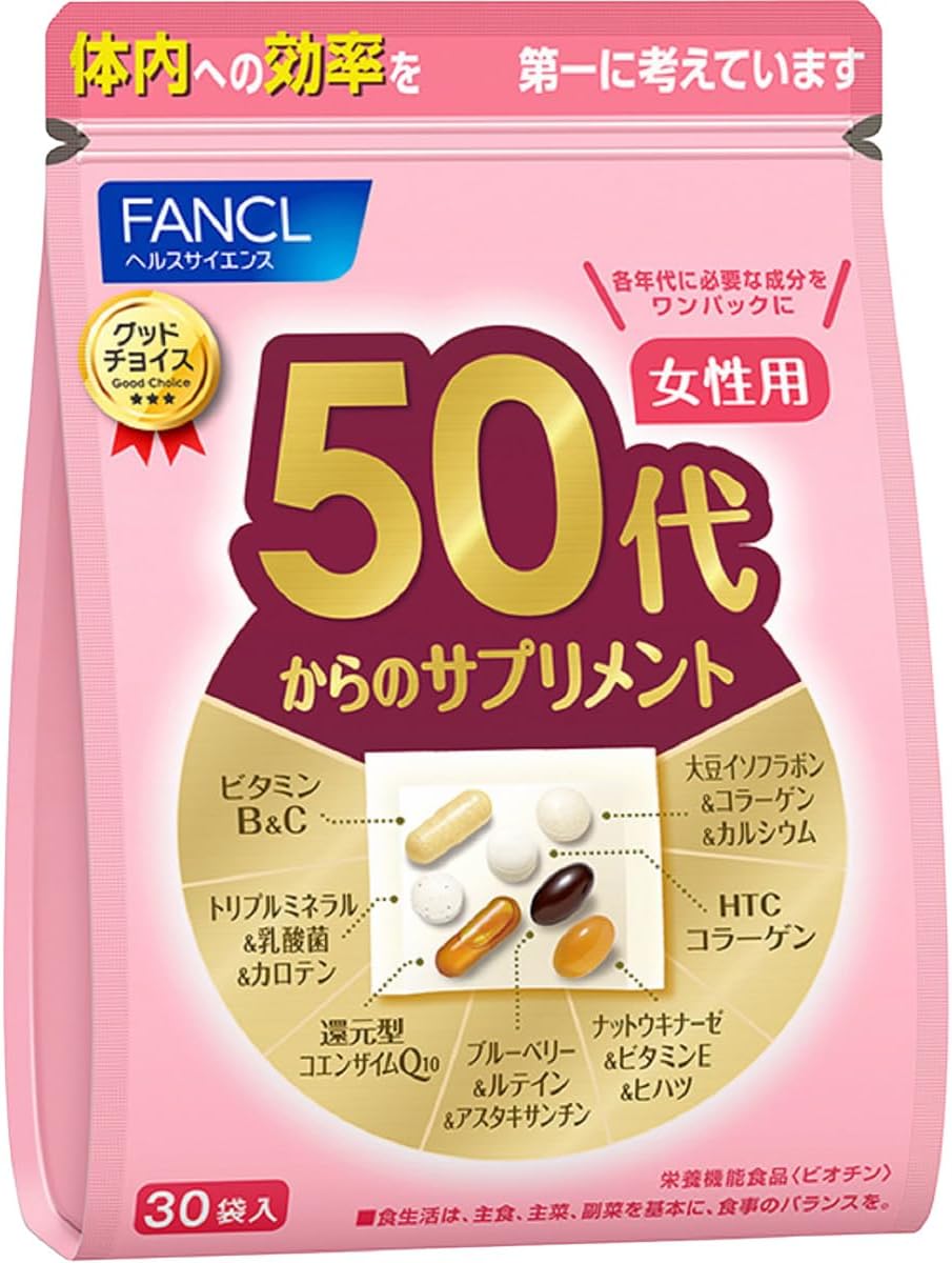 판클 50대 여성용 종합 비타민/영양제 15~30일분 / 30포