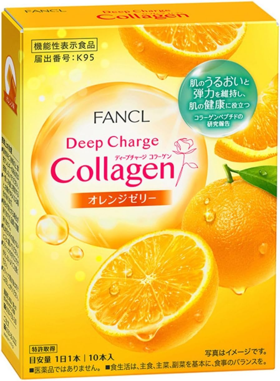 판클 딥 차지 콜라겐 스틱 제리 오렌지맛 20g 10개입